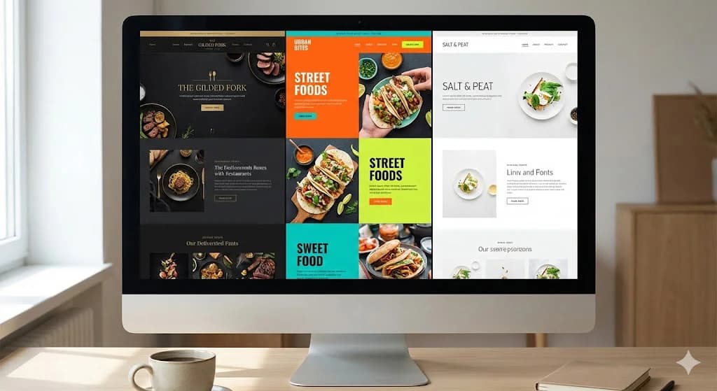 Multiple restaurant website themes